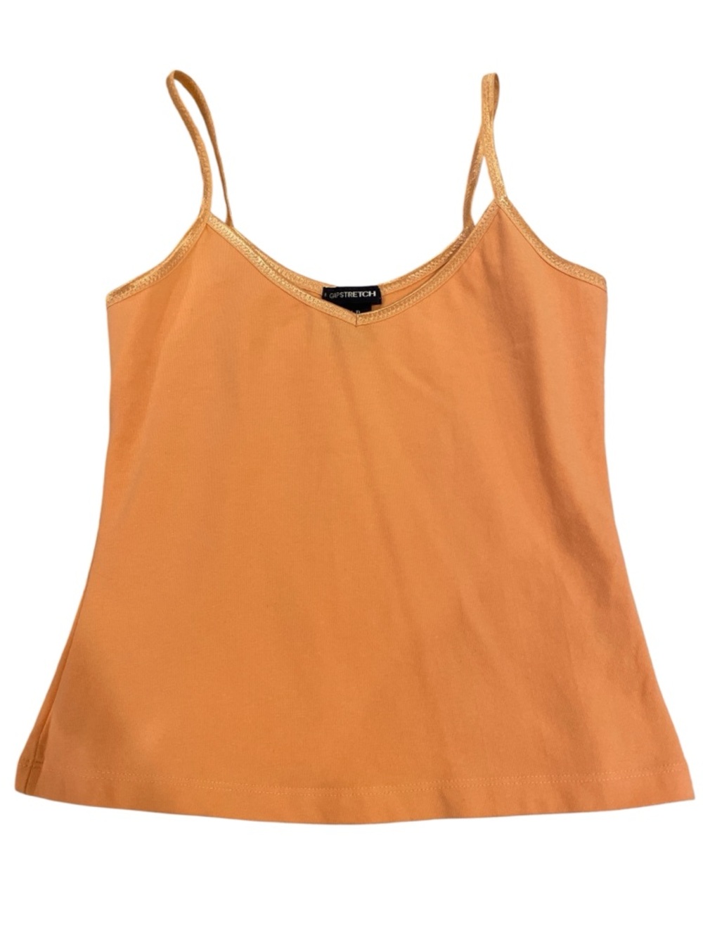 Gap Stretch Spaghetti Strap Camisole/Tank Top Vintage Style XS Peachy Orange
